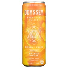 ODYSSEY ELIXIR: Energy Plus Focus Orange Ginger, 12 fo