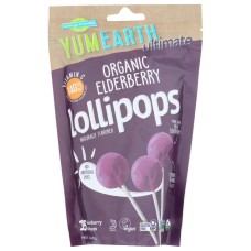 YUMEARTH: Organic Elderberry Lollipops, 3.3 oz