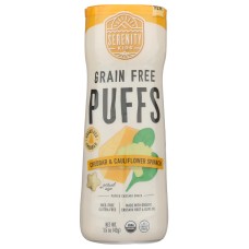 SERENITY KIDS: White Cheddar With Cauliflower and Spinach Baby Puffs, 1.5 oz