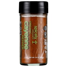 SPICELY ORGANICS: Organic Cayenne Pepper Jar, 1.6 oz