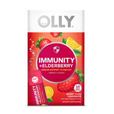 OLLY: Immunity Plus Elderberry Berry Yuzu Lemonade Powder Pack, 10 ea