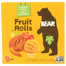 BEAR YOYO: Mango Fruit Rolls, 3.5 oz