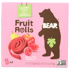 BEAR YOYO: Raspberry Fruit Rolls, 3.5 oz