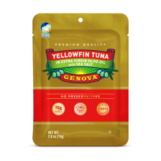 GENOVA: Tuna Pouch Olives Evoo, 2.6 oz
