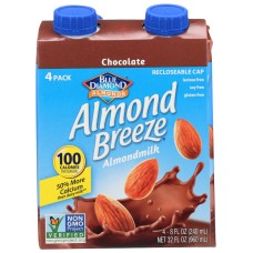 BLUE DIAMOND: Shelf Stable Chocolate Almondmilk 4Pk, 32 fo