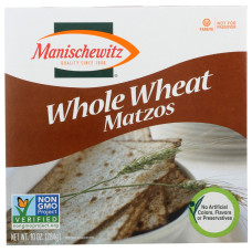MANISCHEWITZ: Whole Wheat Matzo, 10 oz