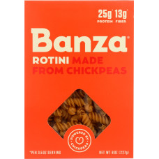 BANZA: Rotini Pasta, 8 oz