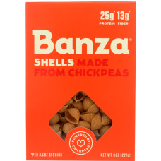 BANZA: Shells Pasta, 8 oz