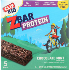 CLIF KID: ZBar Protein Chocolate Mint 5Ct, 6.35 oz
