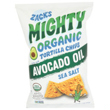 ZACKS MIGHTY: Sea Salt Organic Tortilla Chips, 7.5 oz