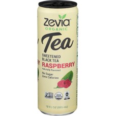 ZEVIA: Black Tea Raspberry, 12 fo