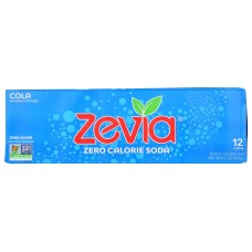 ZEVIA: Zero Calorie Cola Soda, 144 fo