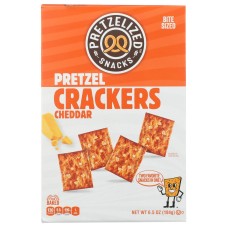 PRETZELIZED SNACKS: Cheddar Pretzel Crackers, 6.5 oz