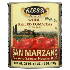 ALESSI: San Marzano Peeled Tomatoes, 28 oz
