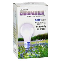 Chromalux Standard Clear Light Bulb - 60 Watt - 1 Bulb