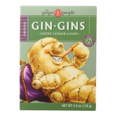 Ginger People Gin Gins Chewy Ginger Candy - 4.5 oz - Case of 12