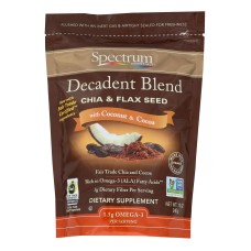 Spectrum Essentials Organic Decadent Blend - Chia and Flax Seed with Coconut and Cocoa - 12 oz