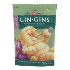 Ginger People - Gin Gins Chewy Ginger Candy - Original - Case of 12 - 3 oz.